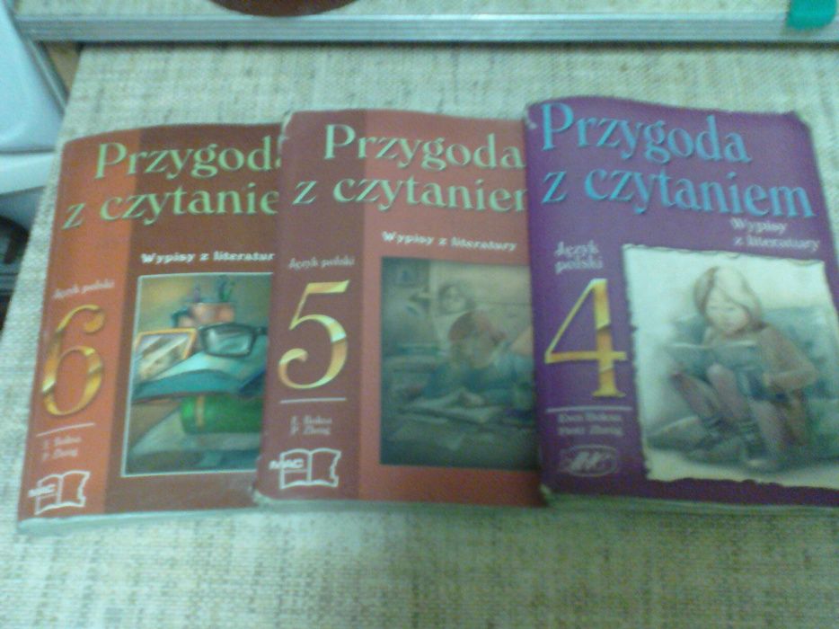 3. Przygoda z czytaniem - klasa 4-6. -3 sztuki - stare podręczniki
