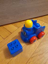 Lego Primo pierwsze klocki samochód pociąg ciuchcia niebieska