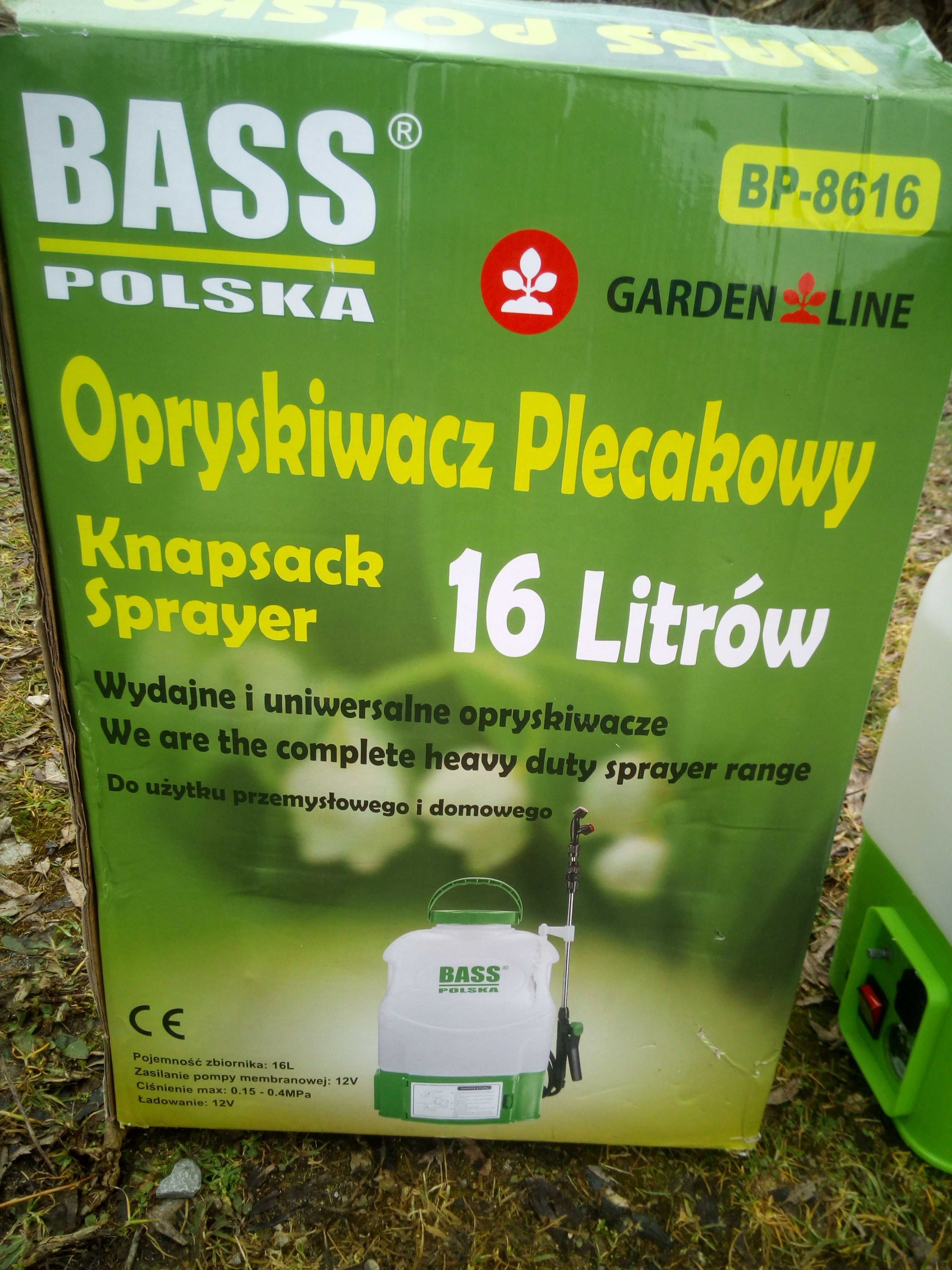 Opryskiwacz Ogrodowy Bass Polska 8616 Akumulatorowy 16 L Plecakowy