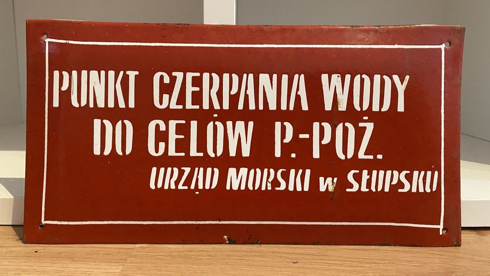 Tablica emaliowana Urząd Morski