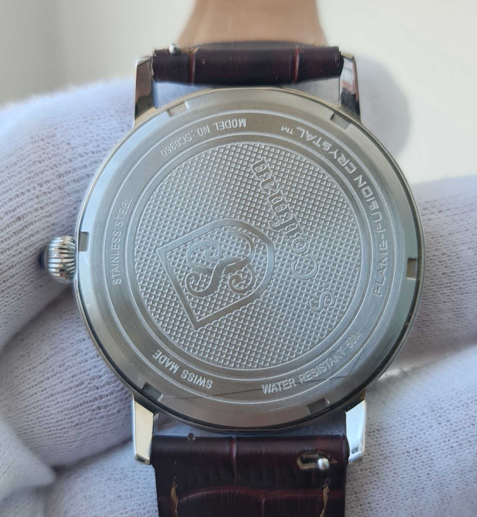 Чоловічий годинник часы S.Coifman SC0360 Swiss Made