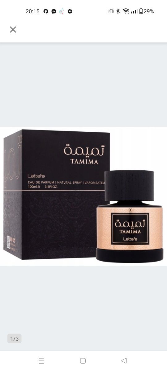 Lattafa Tamima Arabskie Perfumy Dla Kobiet EDP 100 ml