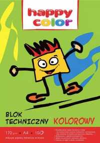 Blok techniczny kolor A4/10K HAPPY COLOR