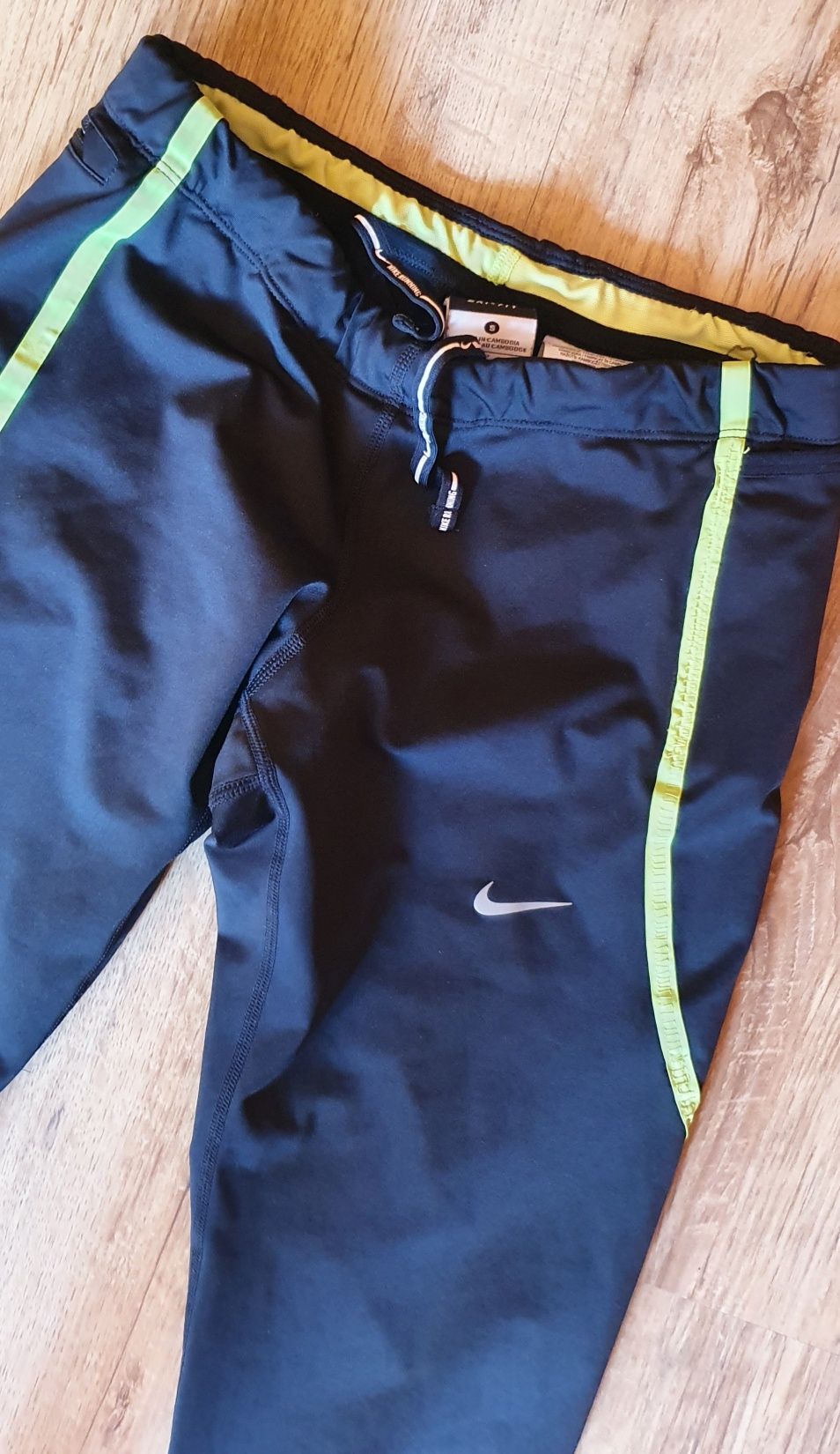 NIKE RUNNING rozmiar S długie legginsy spodnie getry fitness bieg