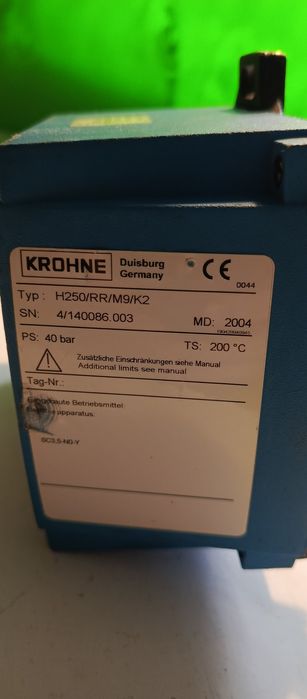 Rotametr przepływomierz KROHNE. h250/rr/m9/k2