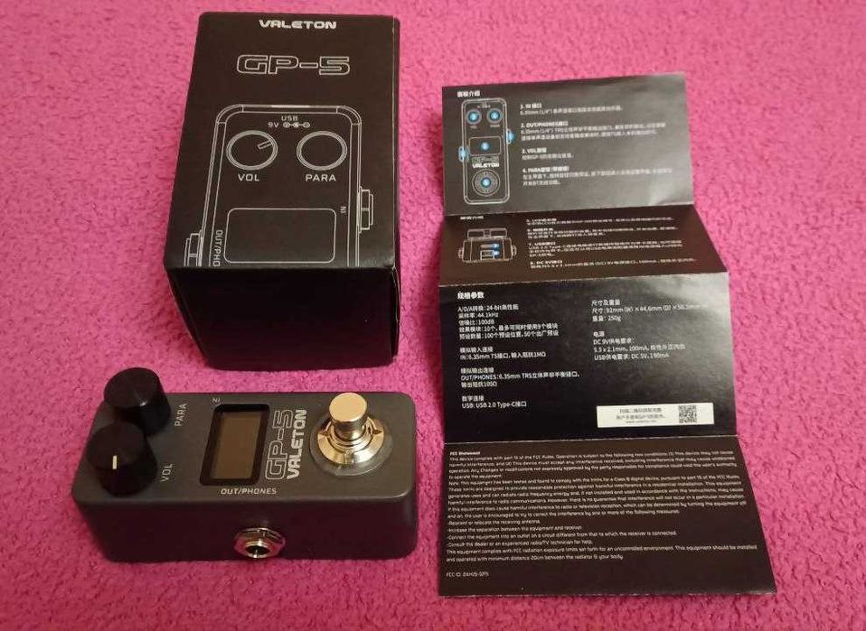 Процесор Valeton GP5 EN  + Flybro FB100 + Електрогітара Vox SDC-1 Mini