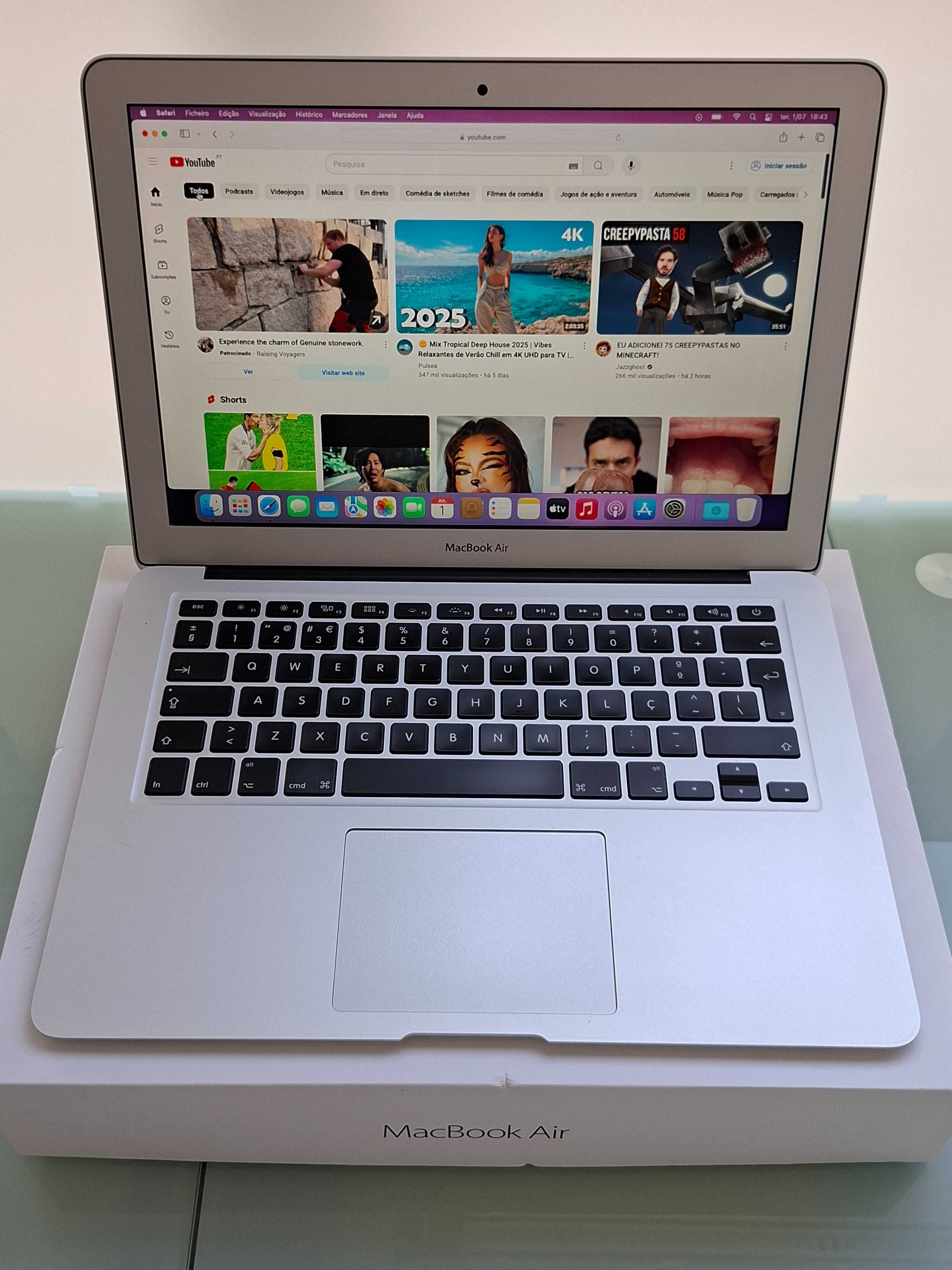 MacBook Air ano 2015, 13.3'', i5 |MacOS 12 Monterey | 128GB SSD | NOVO