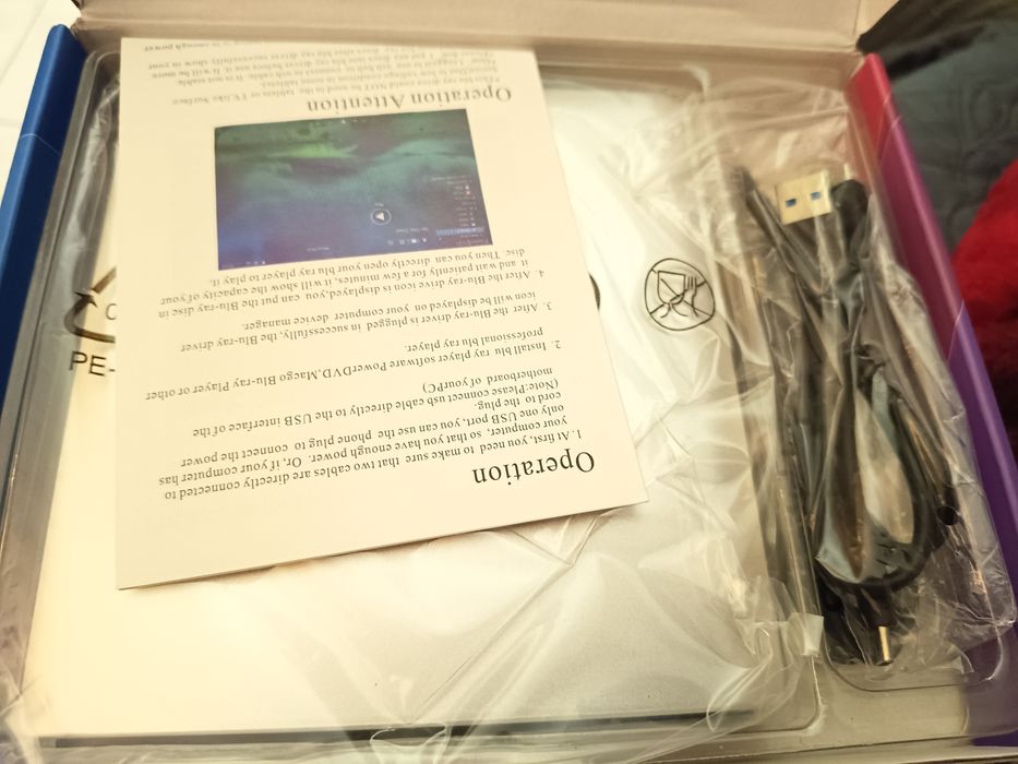 Leitor de cd, dvd e blueray. Novo!