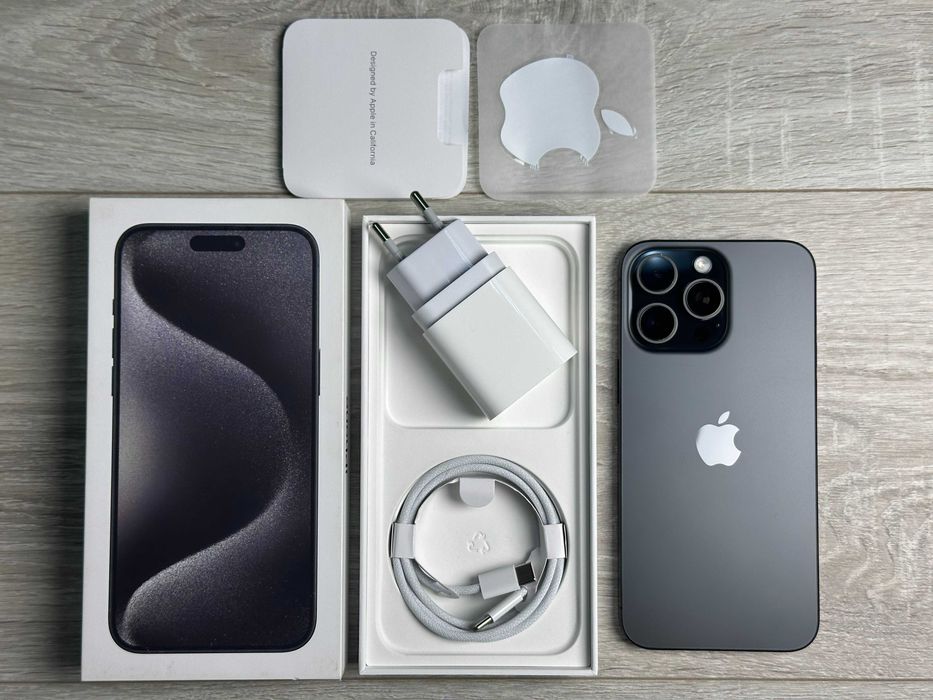 Apple iPhone 15 Pro Max - 256GB - Black Titanium Neverlock 92% АКУМ