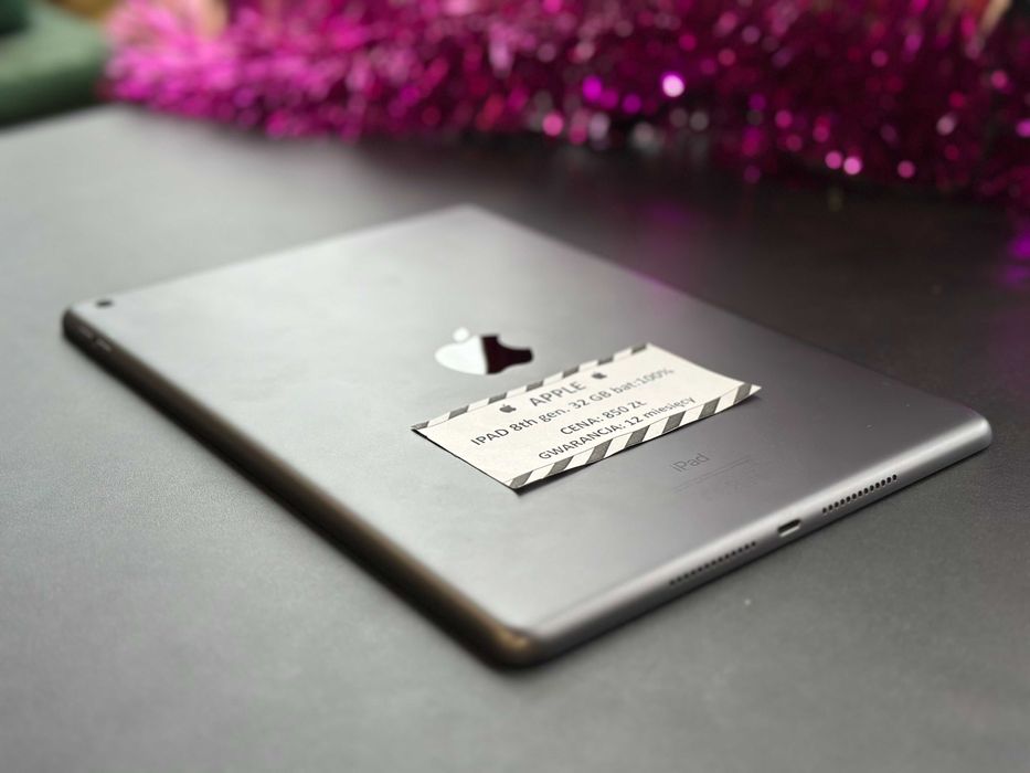 Tablet Apple iPad 8 gen. 32 GB Bat. 100%, Gwarancja 12mcy!