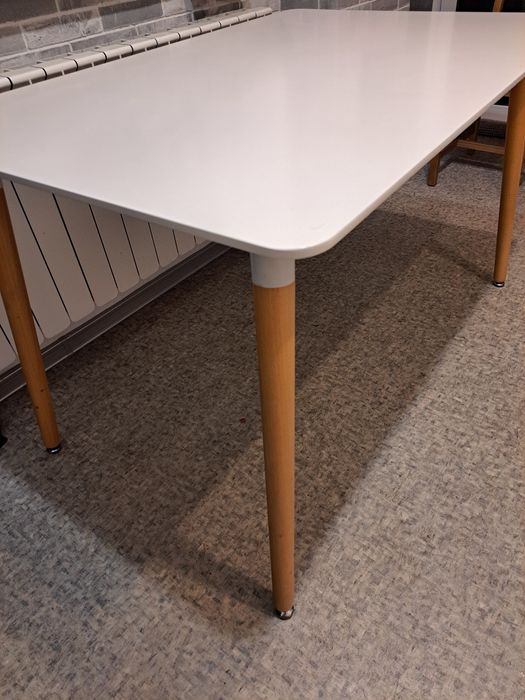 Stół 120x80 biały styl skandynawski