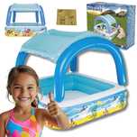 Basen z Dmuchanym Daszkiem Dla Dzieci BESTWAY 52192 Basenik 140x140