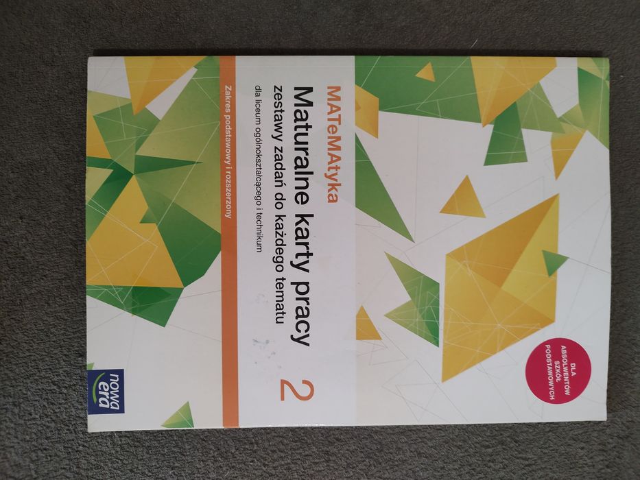 Matematyka 2 Maturalne karty pracy Nowa Era