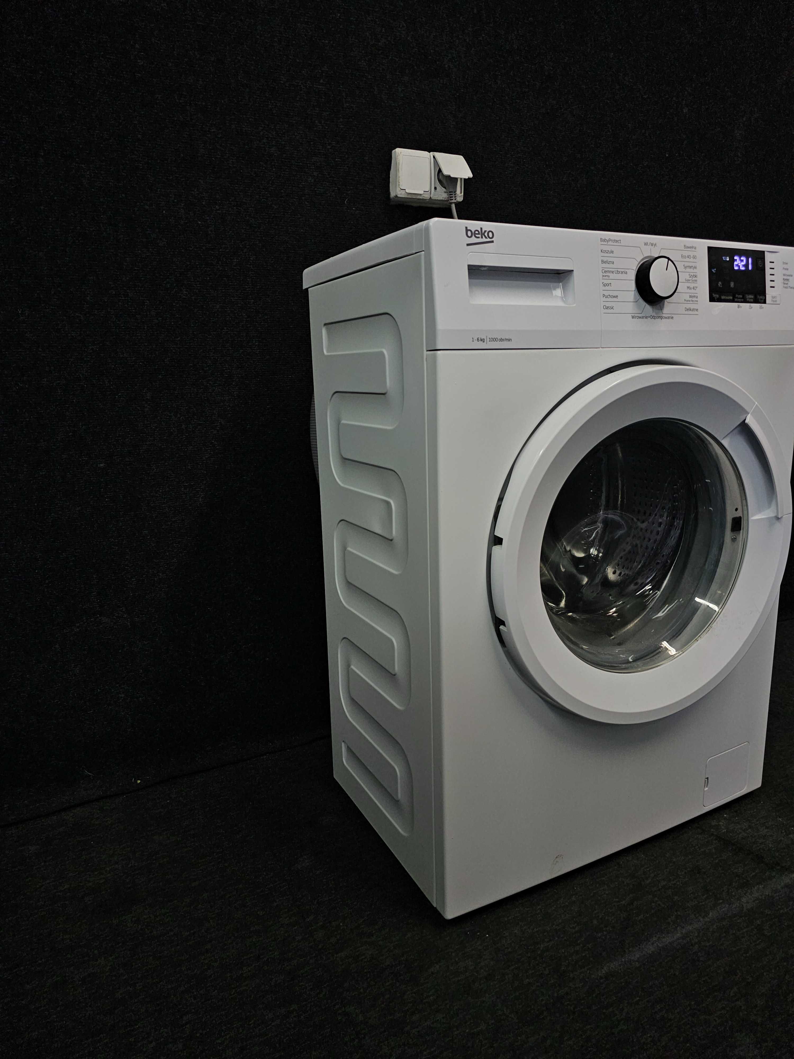 Doinwestowana Pralka BEKO 6kg / 1000obr / A+++/Transport / Gwarancja