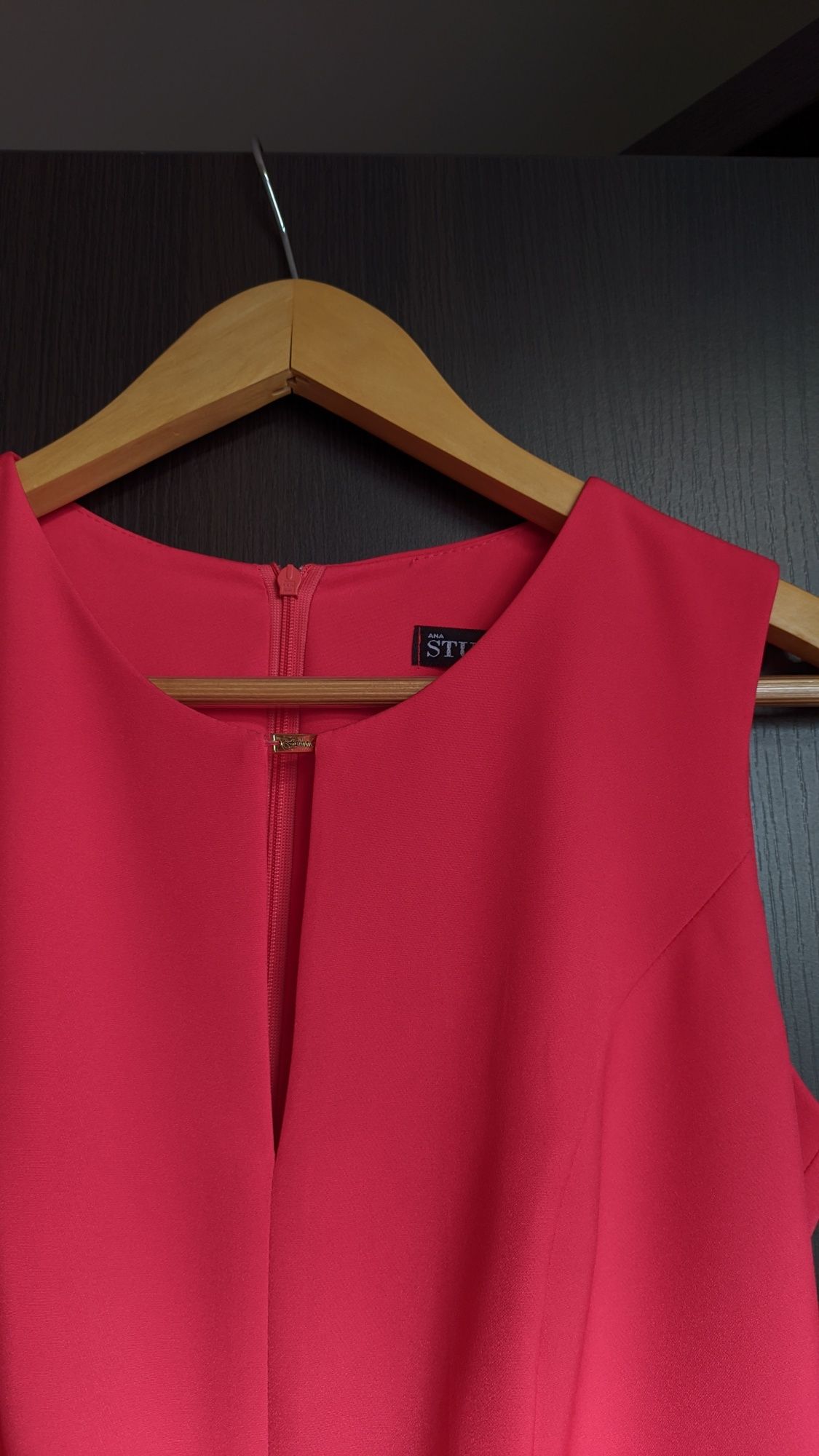 Sukienka wizytowa z zakładkami zakładki święta świąteczna elegancka