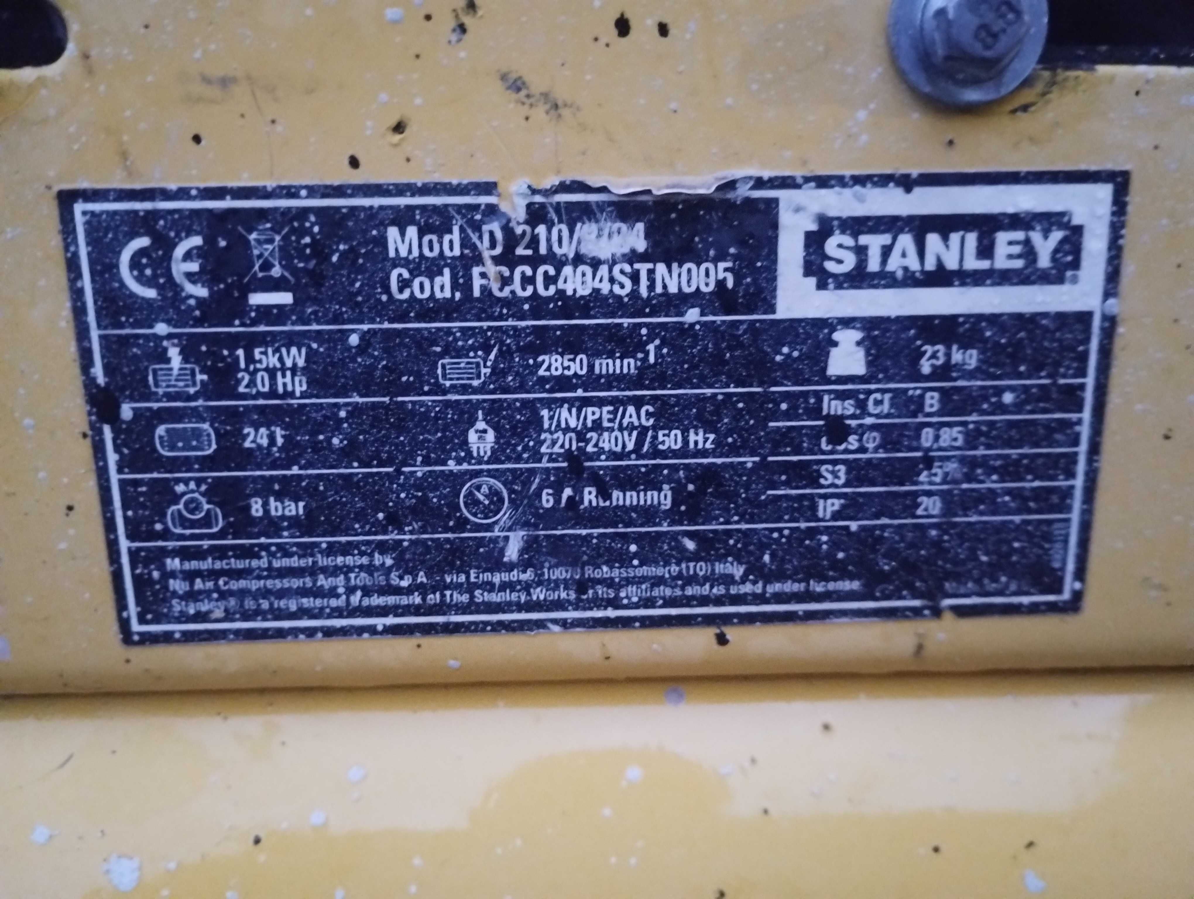Kompresor sprężarka 24l Stanley sprawny
