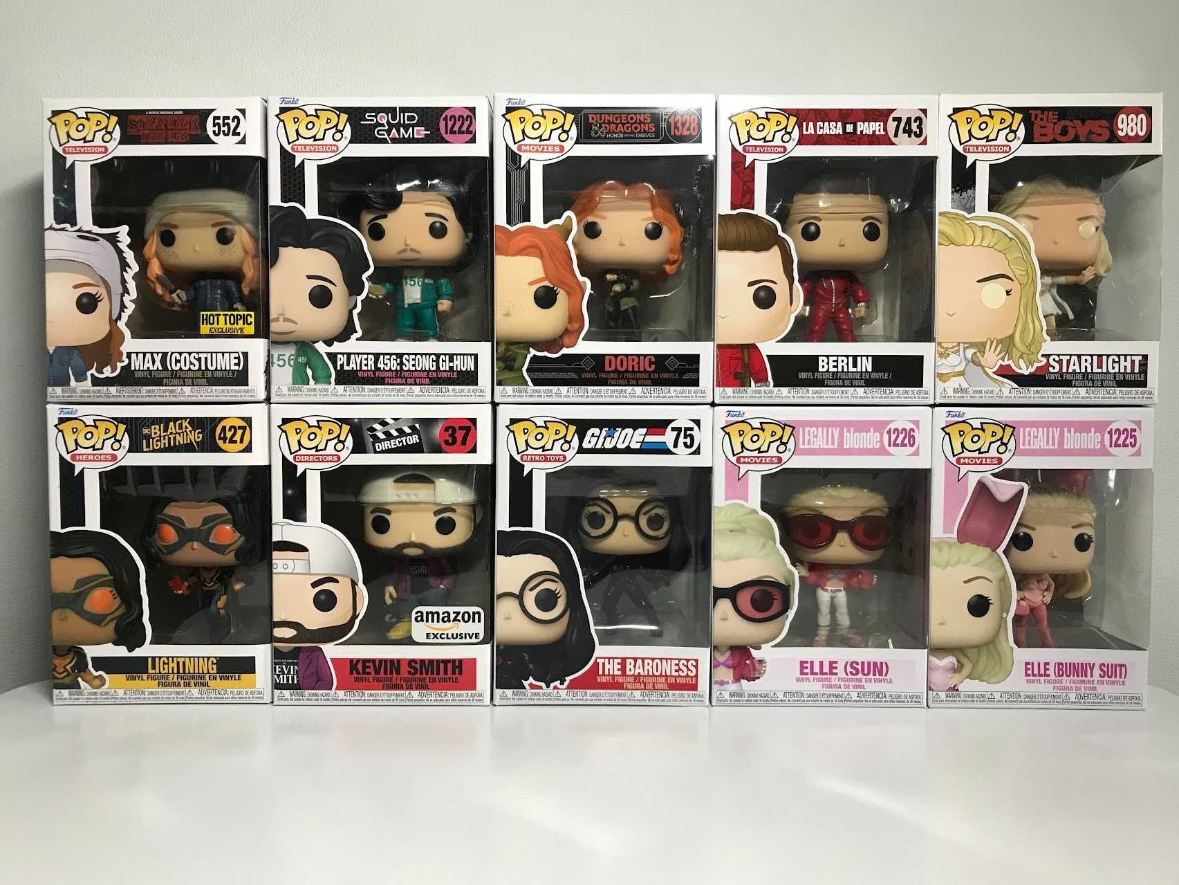 Funko - The Boys, Stranger Tings, Kevin Smith, Berlin, D&D, G.I. Joe