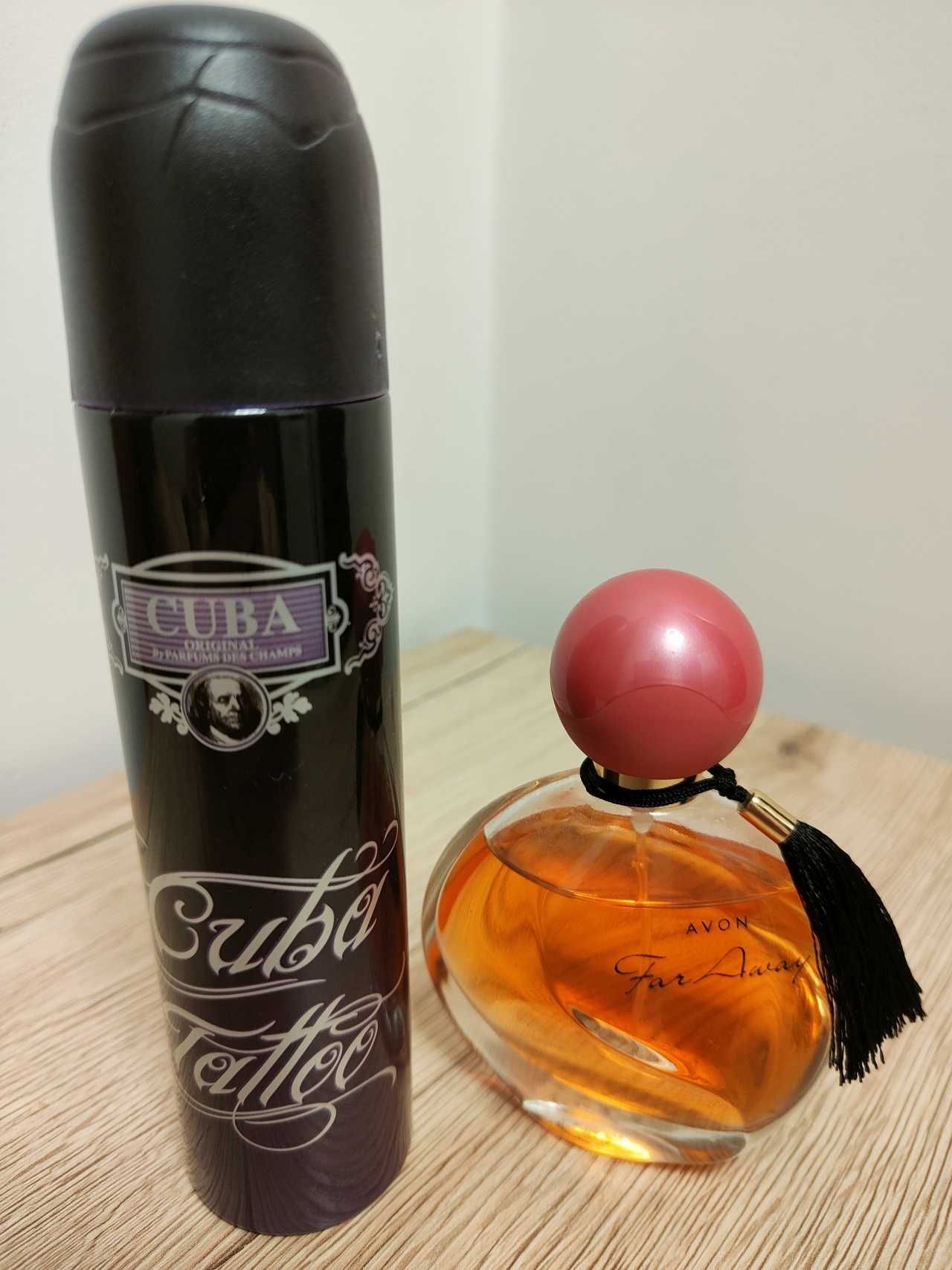 Zestaw woda toaletowa damska Avon Far Away 50ml + woda Cuba Tattoo 100