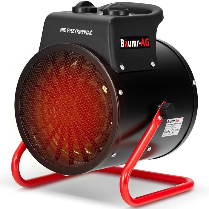 Nagrzewnica elektryczna BAUMR-AG 2,5kW 2500W dmuchawa farelka grzejnik