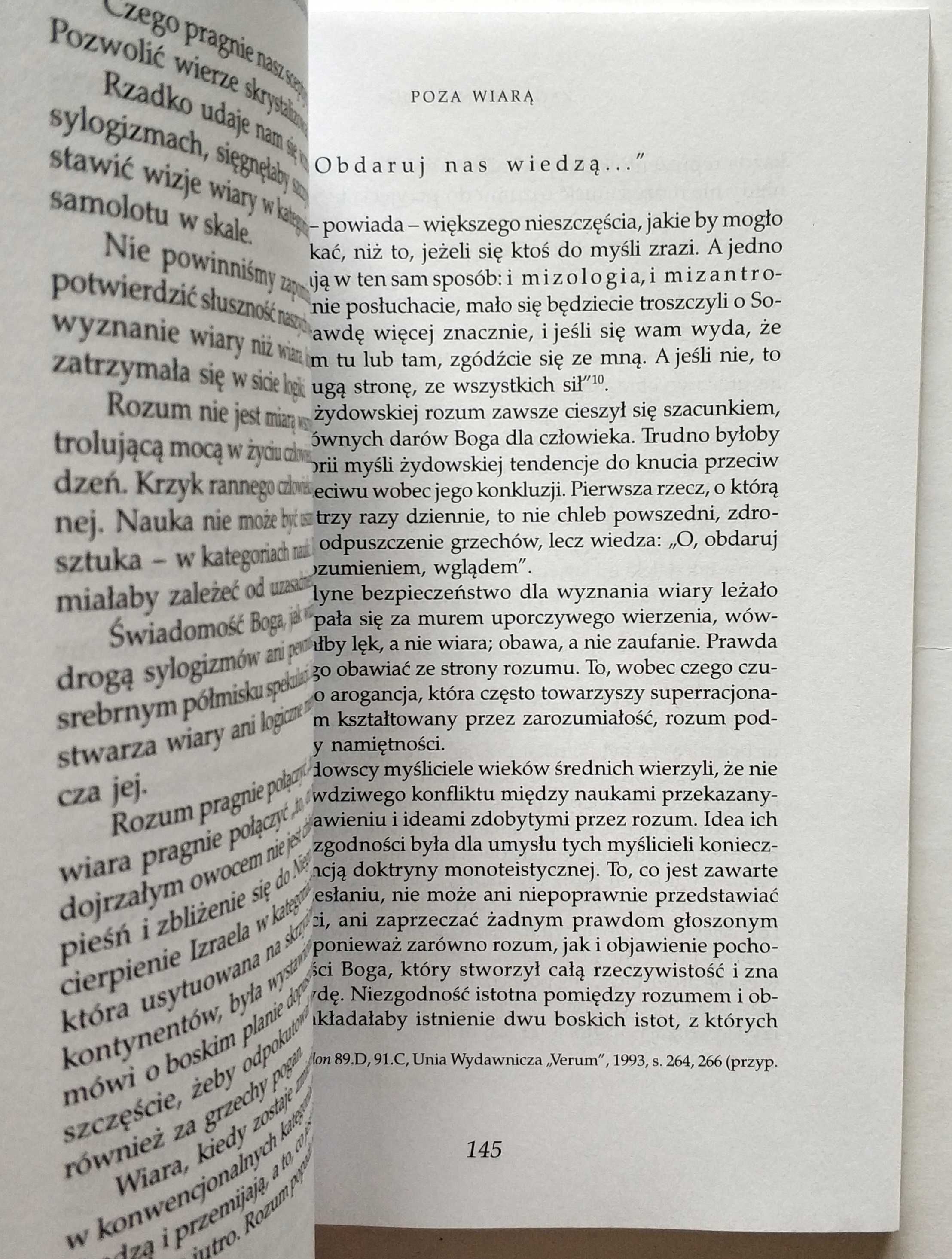 Człowiek nie jest sam, Abraham Joshua HESCHEL, NOWA! UNIKAT!