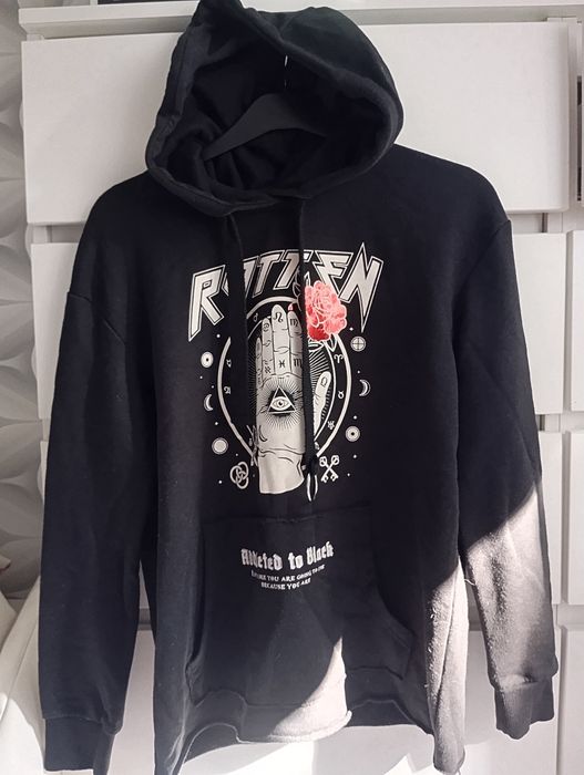 Bluza Damska Cropp czarna z kapturem rozmiar M