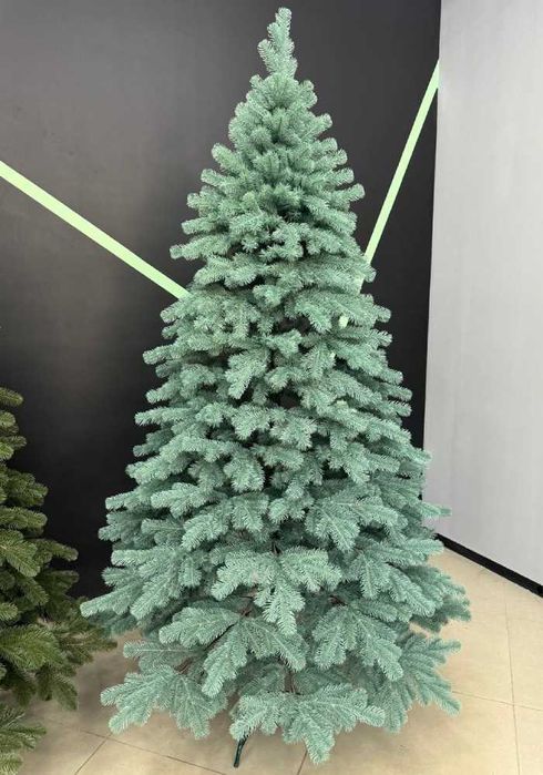 Ялинка лита зелена та блакитна з підставкою Найпишніша модель  Якість