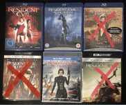 Saga Resident evil Blu ray e 4K