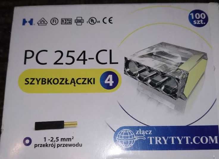 Szybkozłączka PC254-CL 4x2,5mm (opakowanie 100 sztuk)