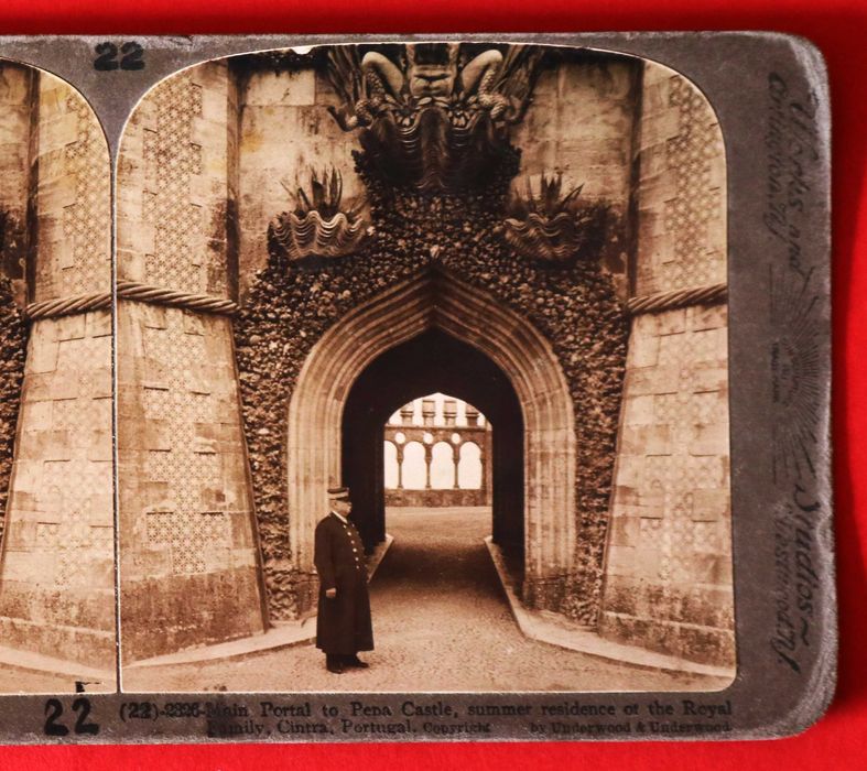 Sintra Paço da Pena porteiro, estereovista Underwood & Underwood