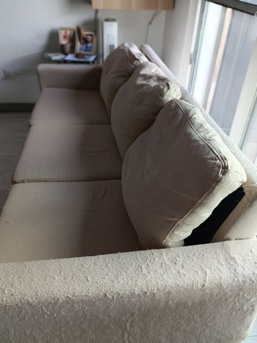 Sofá bege Sklum, 4 lugares usado