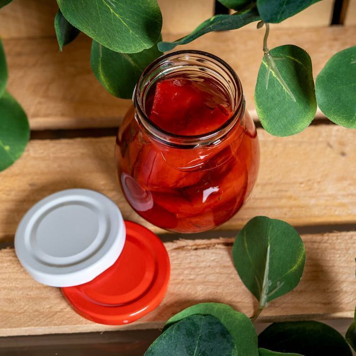 100 słoik szklany MAYO 245 ml na przyprawy dżem miód z zakrętką