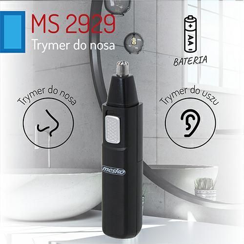 Trymer do nosa Mesko MS 2929 - wygodne usuwanie włosów