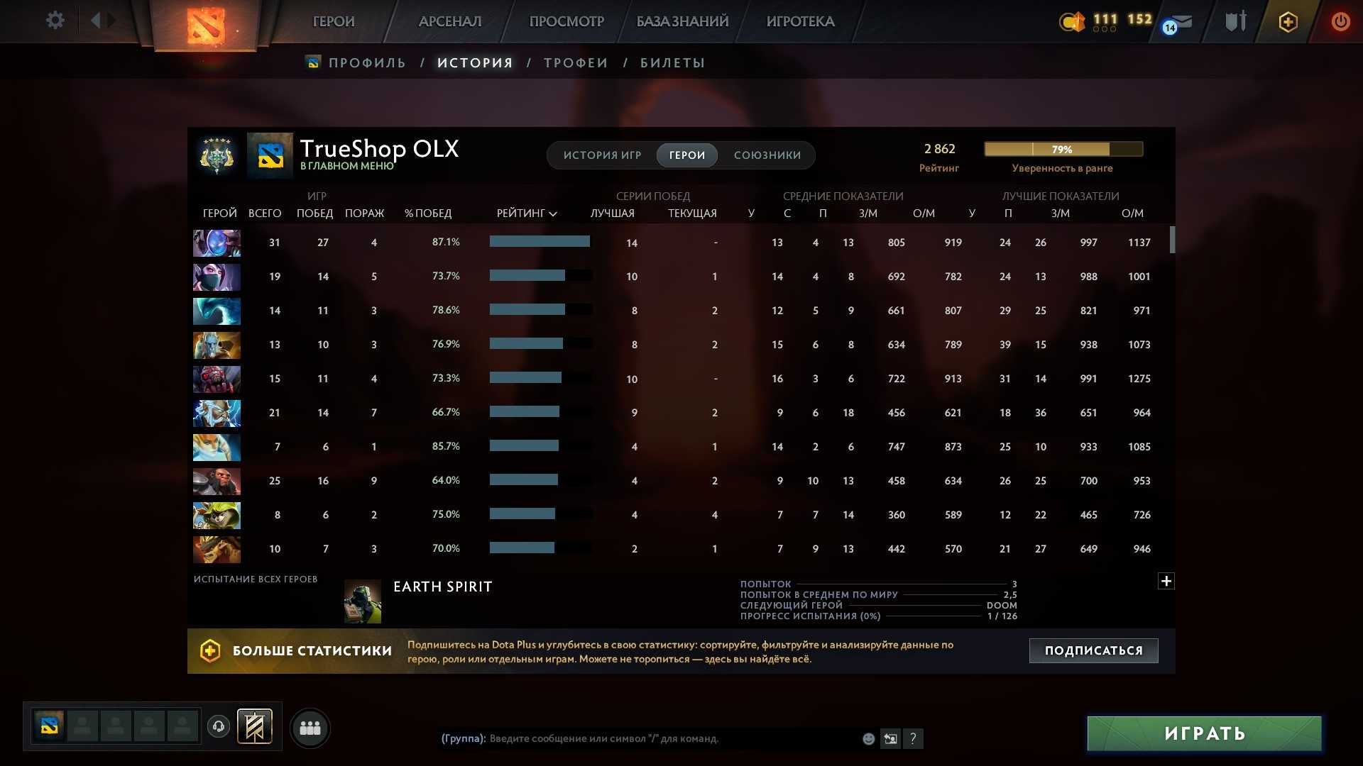 Аккаунты Dota 2 / 100-12000 ММР / Выбор / Арканы / Отзывы