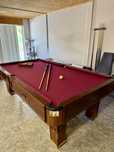 Mesa Snooker Madeira Maciça c/ Pano Novo (sem entrega)