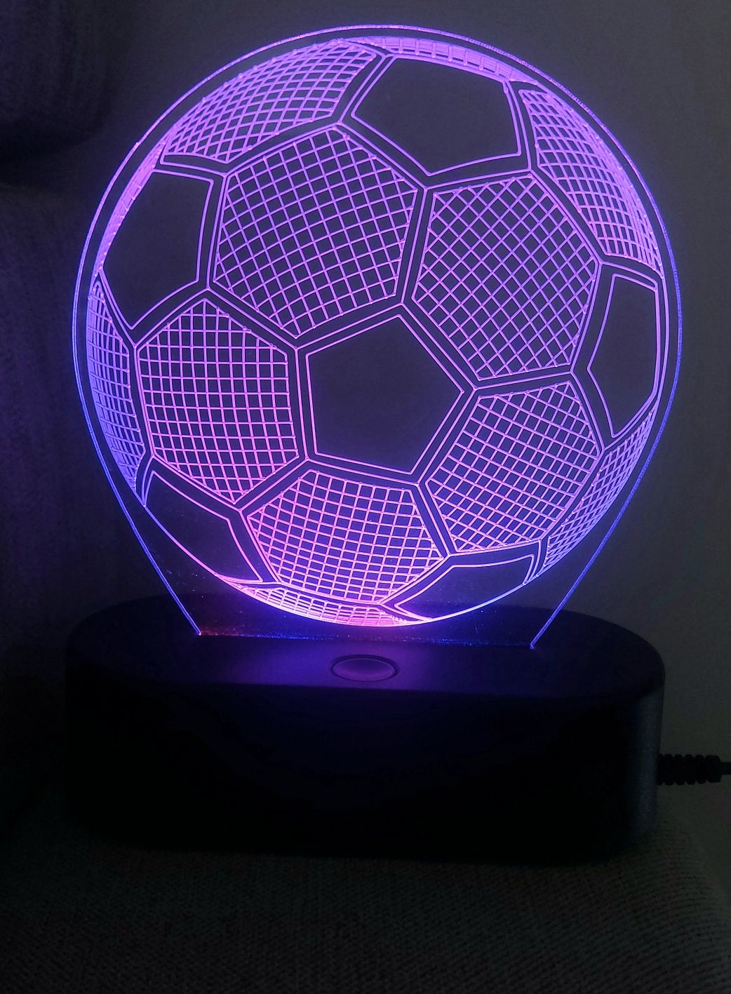 Lampka lampki nocna led piłka nożna 2szt.