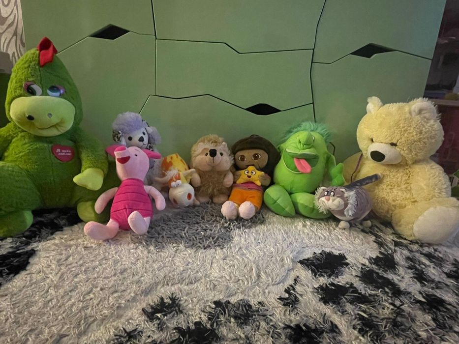 Игрушки мягкие іграшки мишка хрюша даша еж собака кот