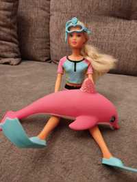 Barbie 29 cm płetwonurek z delfinem