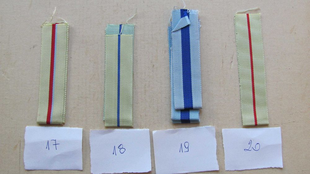 Wstążki do Medali byłego Związku Radzieckiego,  bojowe   /17 - 40/