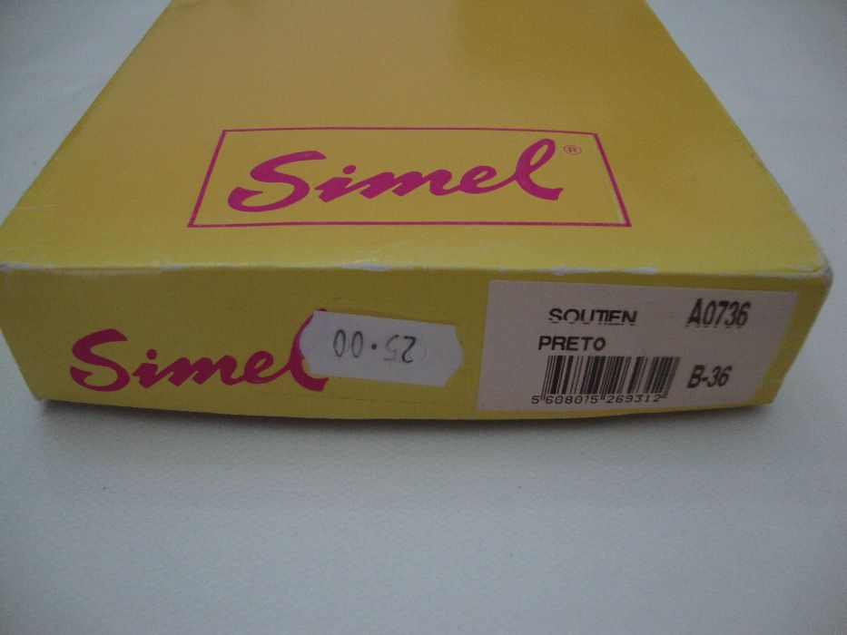 Soutien Lingerie-SIMEL Preto - Novo | Portes Grátis