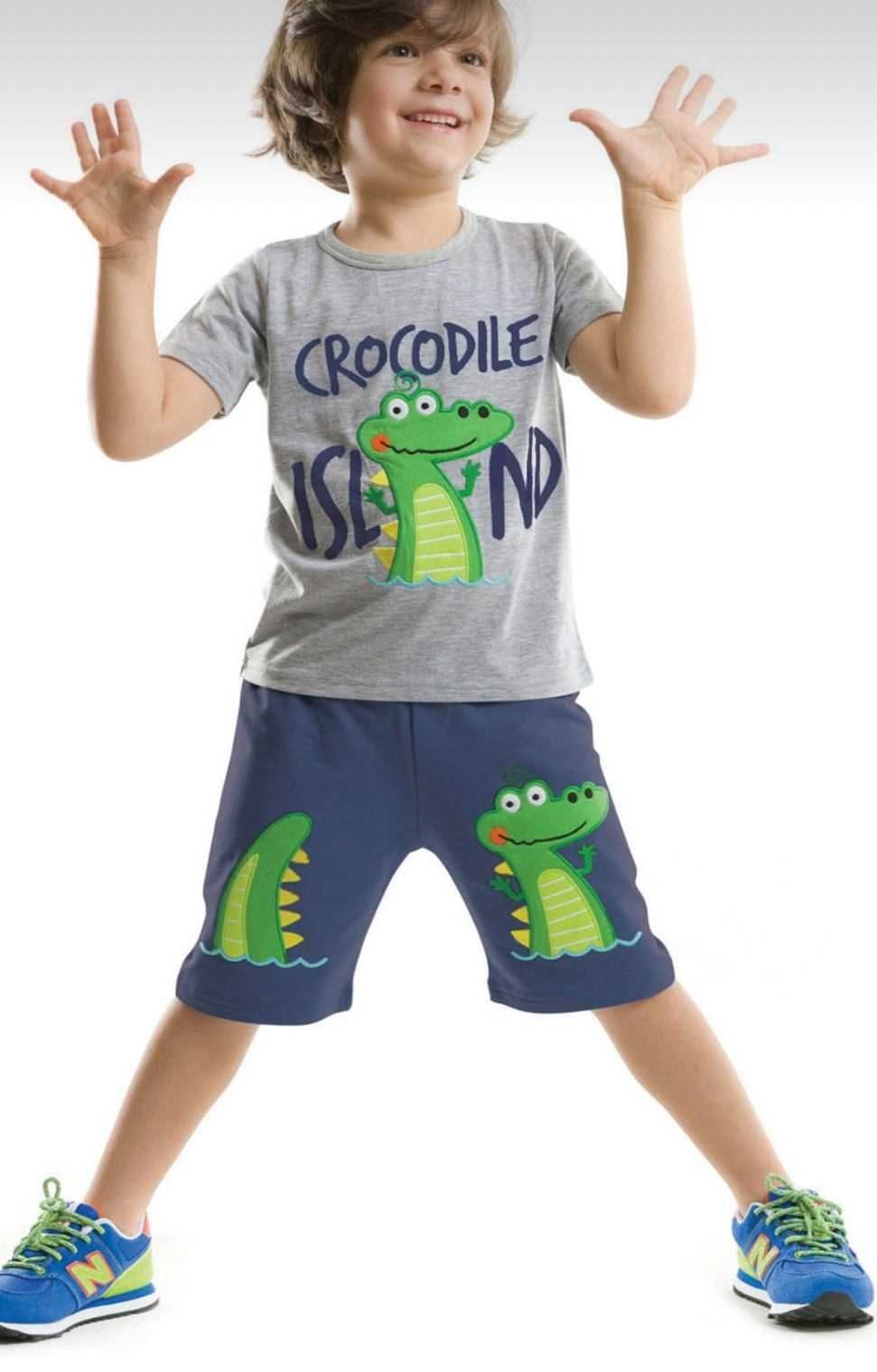 Komplet letni Krokodyl T-shirt szorty 110/116/128/134