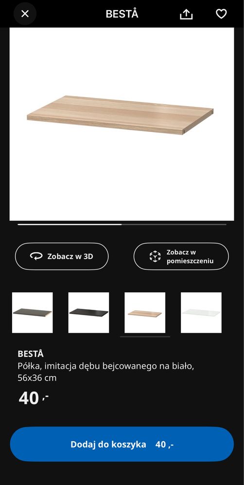 Szafka Besta 60x40x38