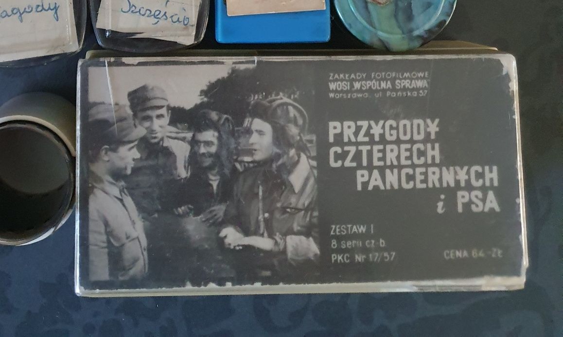 Bajka na rzutnik kliszach diaskop "Przygody Czterech Pancernych i psa"