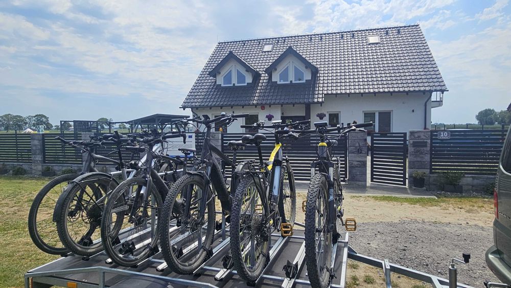 Przyczepa przyczepka na 10 rowerów rowery elektryki elektryczne też