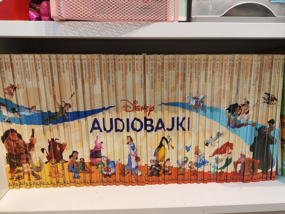 Książki Audiobajki Disneya 1-80 bez figurek!