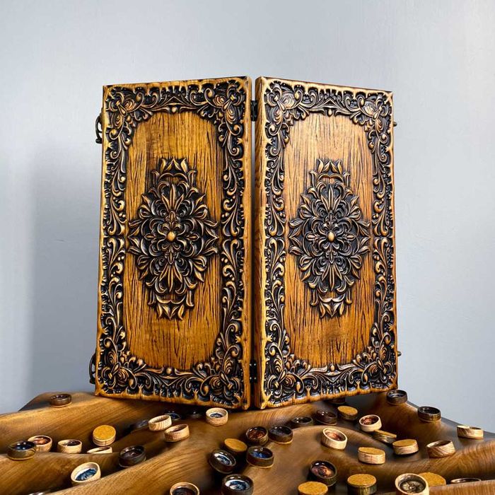 Єлітні Нарди з дерева від виробника з унікальним та якісним різбленням