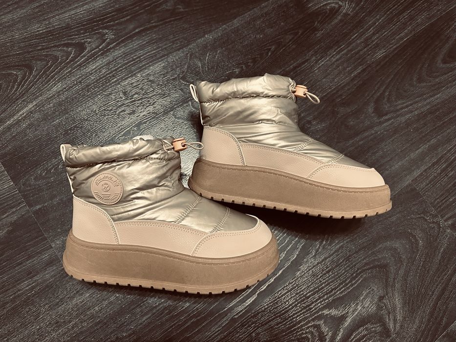 Чоботи сапоги дутіки жіночі зимові р.36/37