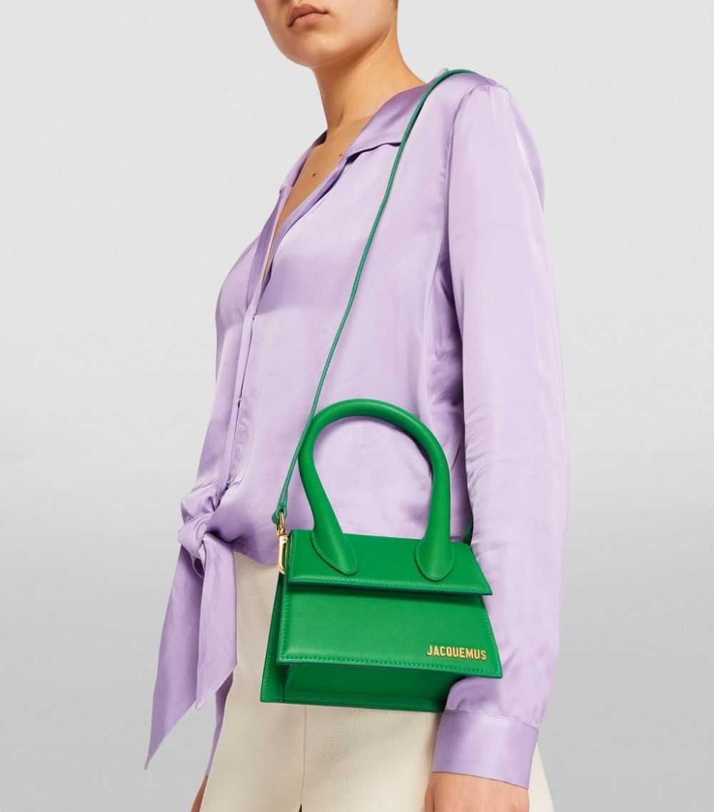 Сумка Jacquemus Le Chiquito Medium leather bag Green