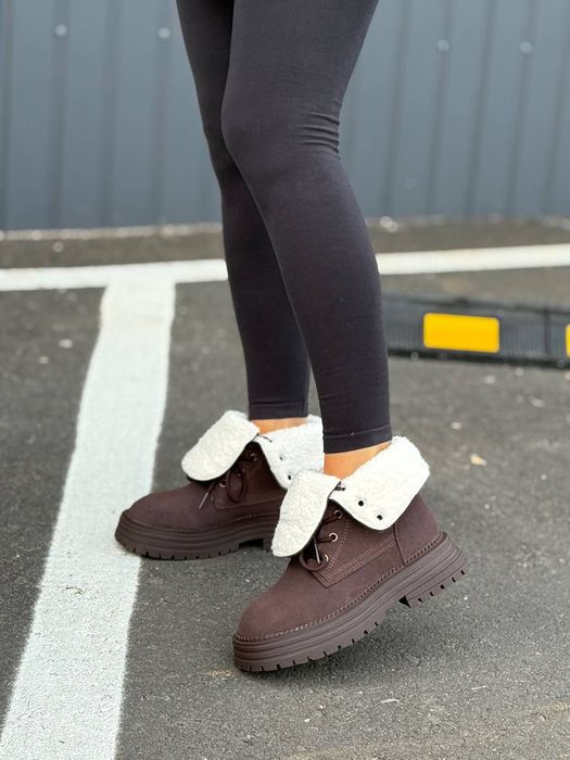 Жіночі зимові черевики з натуральної замші (р.36-40)