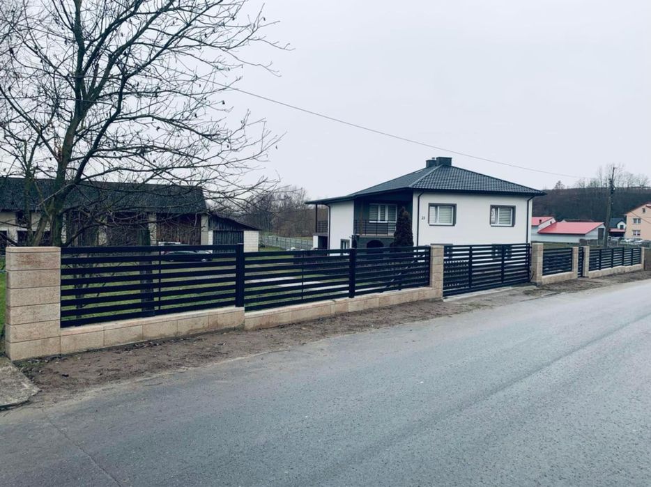 Nowoczesne Ogrodzenia Ocynk Ogniowy Malowanie Proszkowe