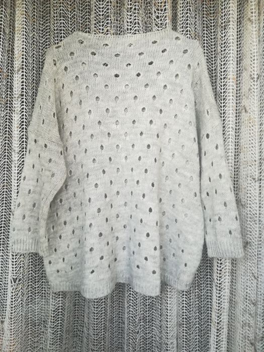 Тёплый шикарный стильный свитер оверсайз кардиган туника